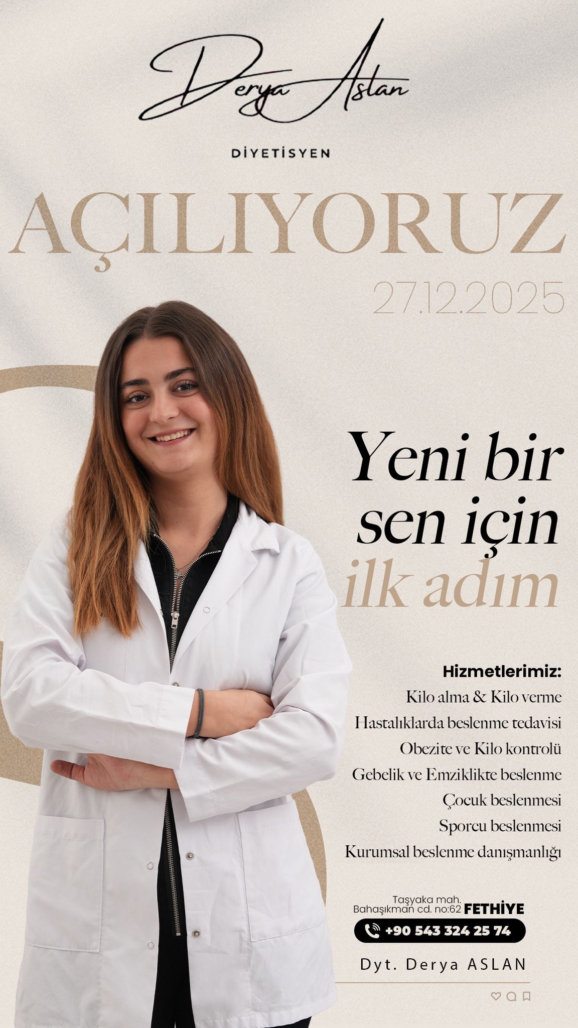 Dyt. Derya Aslan - Hizmetler